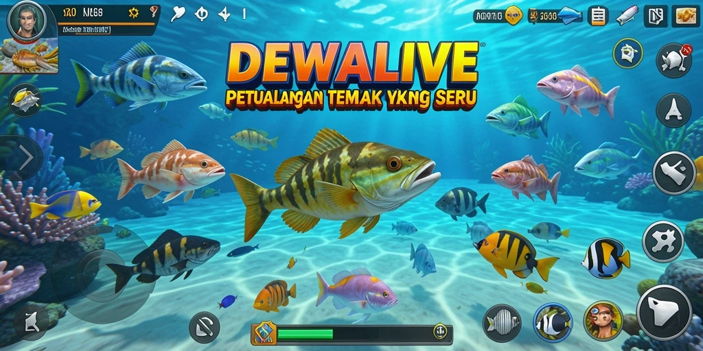 Tangkapan layar gameplay DEWALIVE yang menarik dan penuh aksi Tembak Ikan.