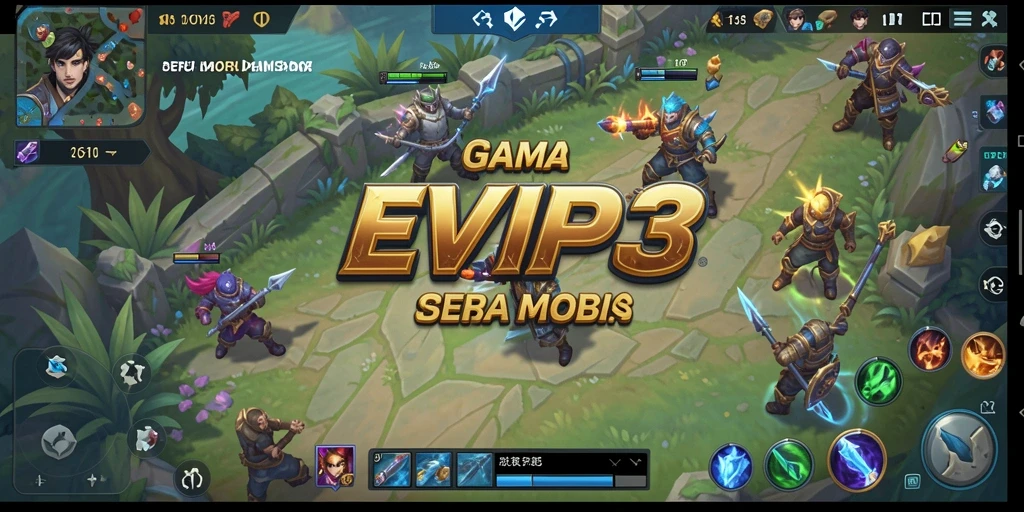 Tampilan gameplay seru di EVIP3 dengan karakter yang unik.