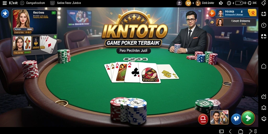 Tangkapan layar utama IKNTOTO yang menunjukkan aksi seru permainan Poker.