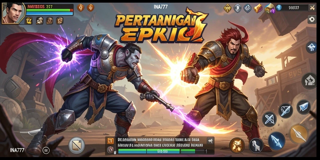 Tampak aksi seru di arena pertarungan INA777.