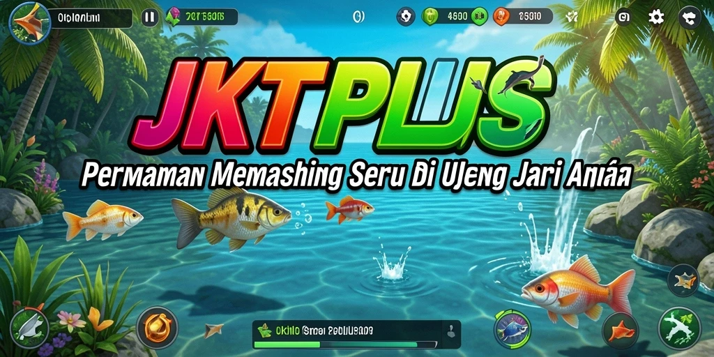 Tampilan gameplay memancing yang seru dan menegangkan di JKTPLUS.