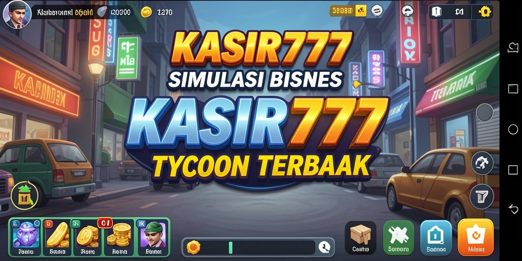 Tampilan gameplay KASIR777 yang menarik saat mengelola bisnis Tycoon.