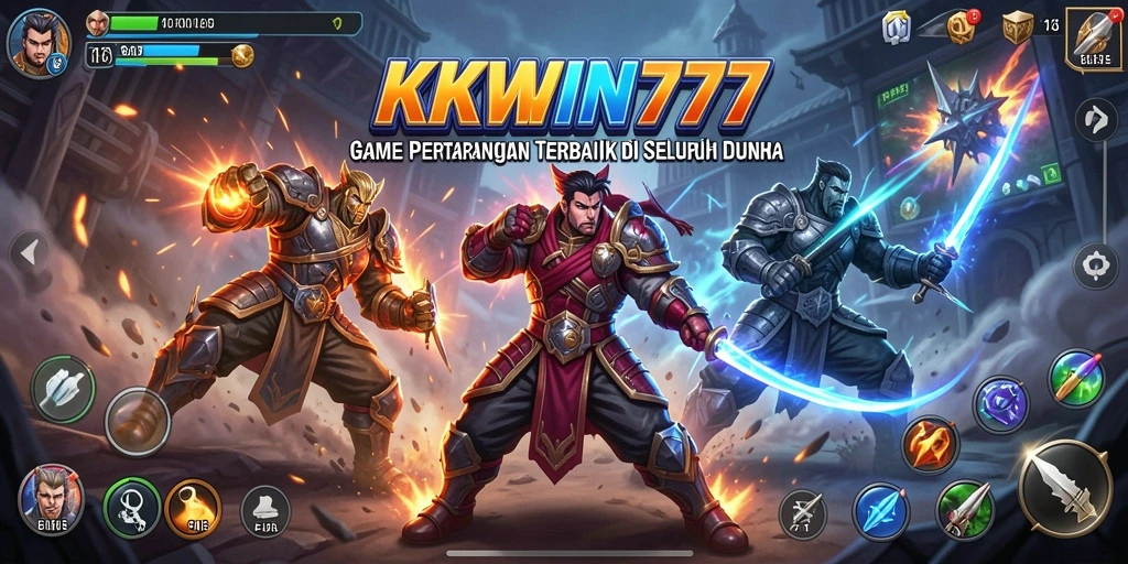 Tampilan menarik dari gameplay KKWIN777 dengan karakter bertarung.