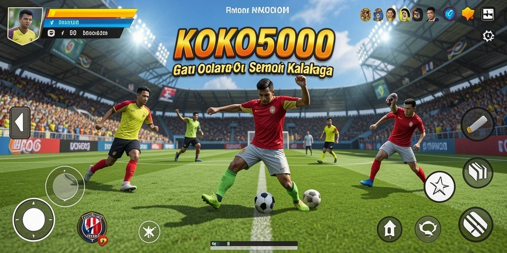 Gameplay <strong>KOKO5000</strong> yang mendebarkan dengan aksi olahraga seru.