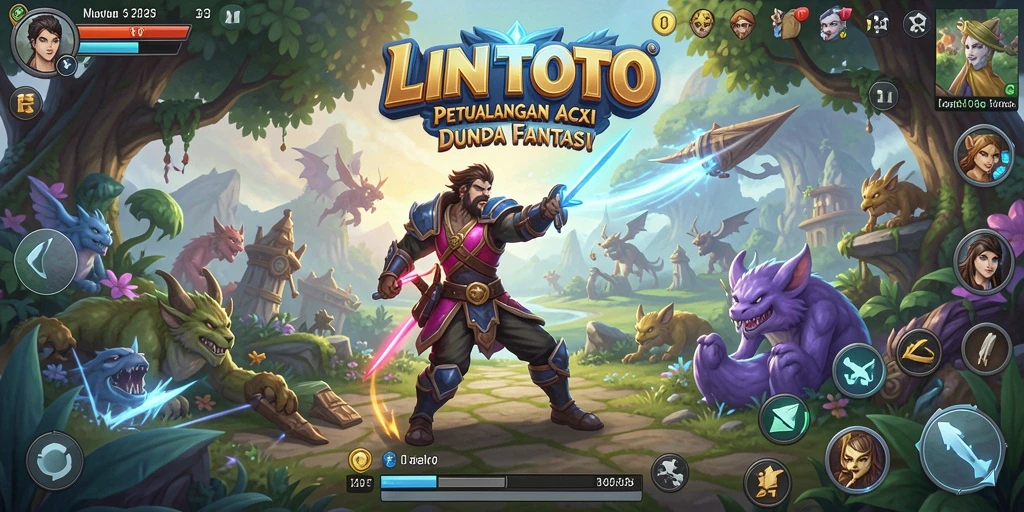 Tampilan gameplay <strong>LINITOTO</strong> yang memukau dalam dunia ARPG.