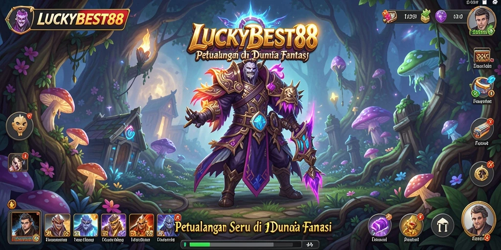 Tampilan gameplay seru dari LUCKYBEST88 di dunia petualangan.