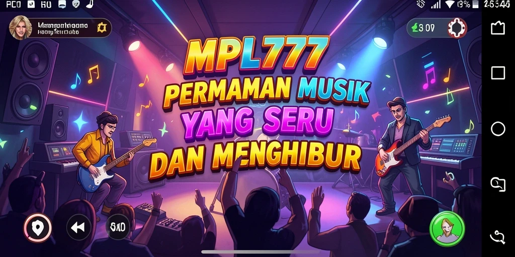 Tampilan menarik gameplay MPL777 yang penuh musik dan tantangan.
