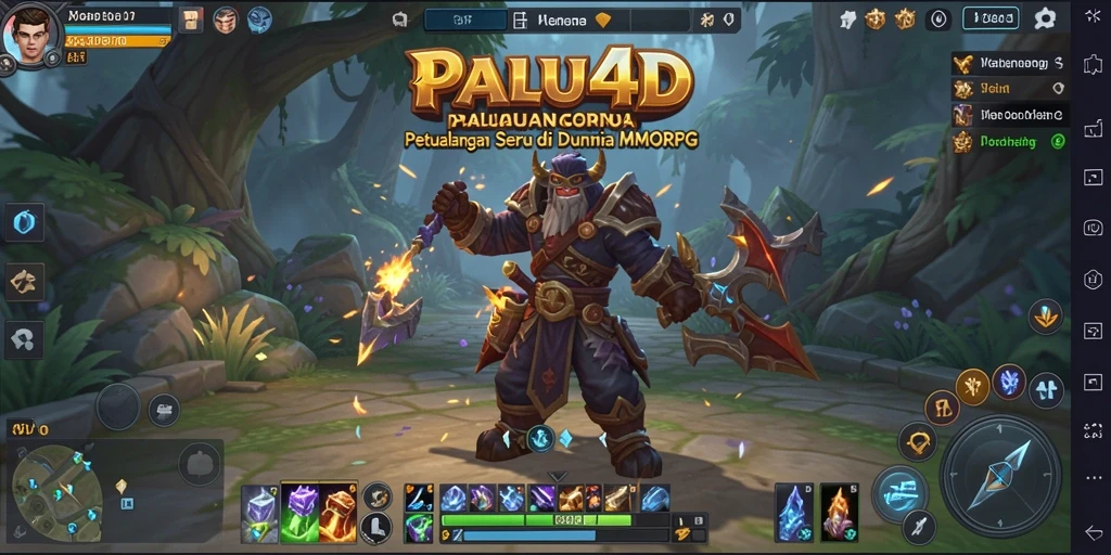 Tampilan gameplay epik dari PALU4D di dunia MMORPG