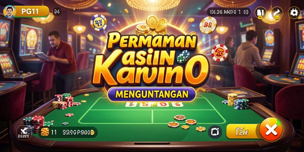 Tampilan gameplay Kasino yang mengasyikkan dan interaktif dari PG11.