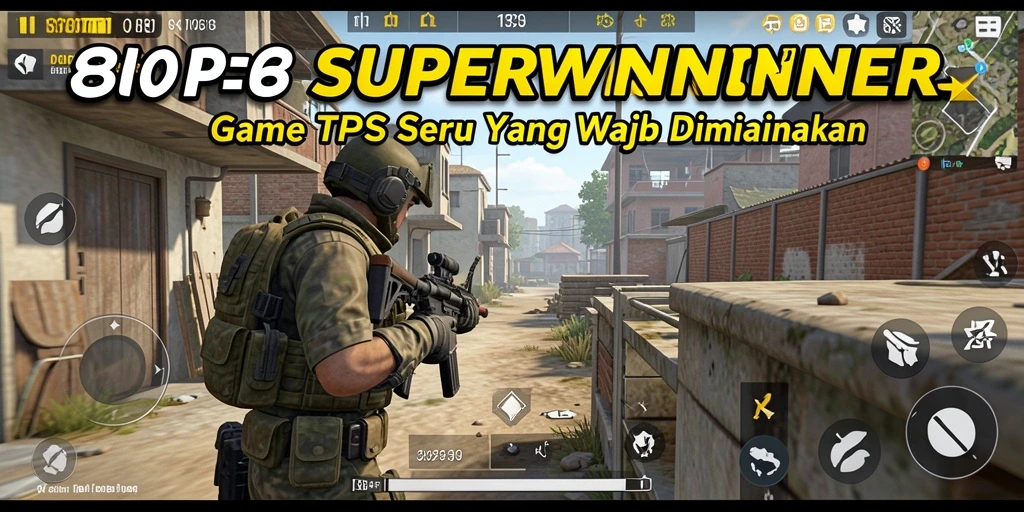 Tangkapan layar menunjukkan aksi seru di game TPS SUPERWINNER.