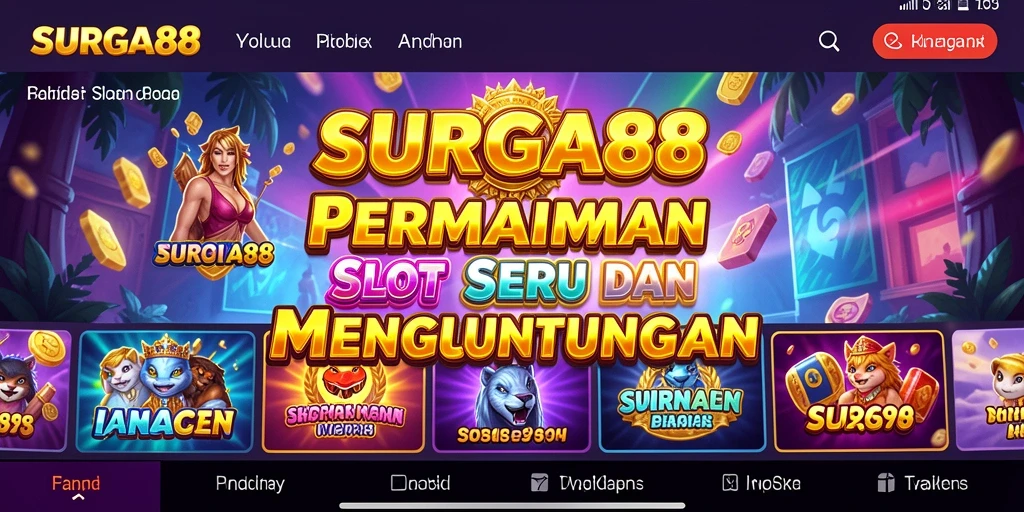 Tampilan gameplay SURGA88 yang memukau dan penuh warna.