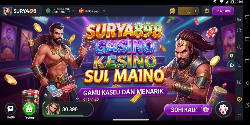 Tampilan menarik gameplay Kasino SURYA898 dalam aksi.