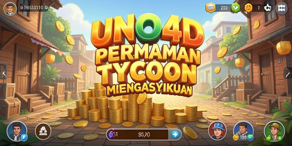 Gameplay Tycoon yang seru dan adiktif dalam UNO4D.